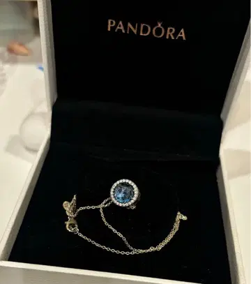 판도라 레디언트 하츠 스카이 블루 목걸이