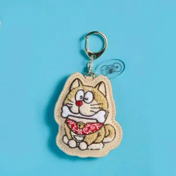 100% 도라에몽 & 프렌즈전 사가라 자수 키링 ( 시바견 ) 상료 자수