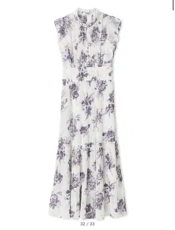 스나이델 Sustainable 플리츠 프린트 원피스