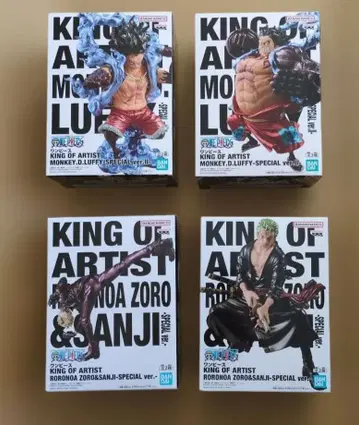 원피스 KING OF ARTIST 루피 조로 상디 4체 세트