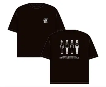 카미츠바키 음악적 동위체 파나소니 3.5D 소녀전 티셔츠 블랙