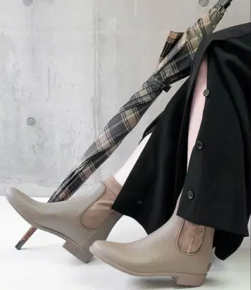 EDWIN 사이드 지퍼 레인부츠