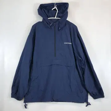 90s 컨버스 나일론 아노락 후드티 네이비 2 사이즈