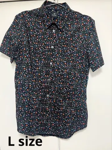 폴 스미스 꽃무늬 반팔 셔츠 L 사이즈