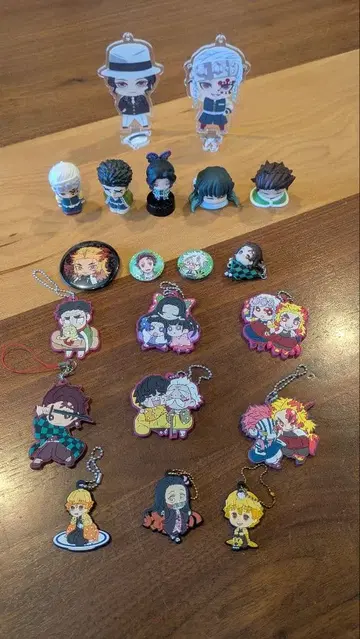 귀멸의 칼날 러버 마스코트, 아크릴 키링 외 세트