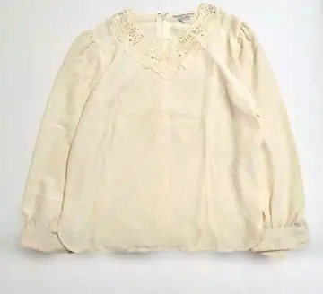 Leilian 레리안 레이스 블라우스 플라워 컷워크