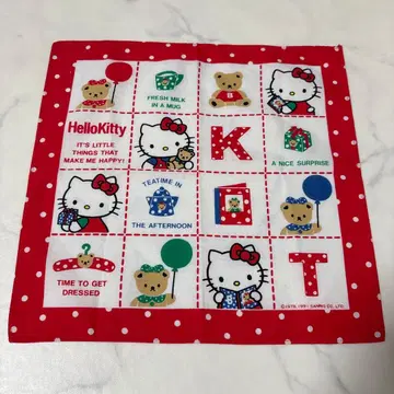 키티 손수건 레트로 헤이세이