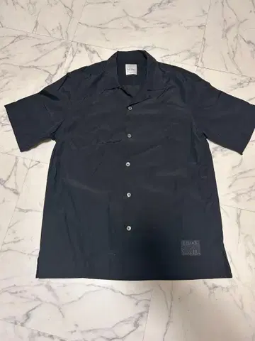 폴스미스 반팔 셔츠 블랙 M 오픈 카라 Paul Smith 남성용