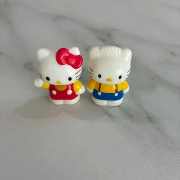 레트로 헬로키티 페어 피규어