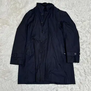 CHAPS 차압스 충전솜 폴리에스테르 롱 코트 스탠 칼라