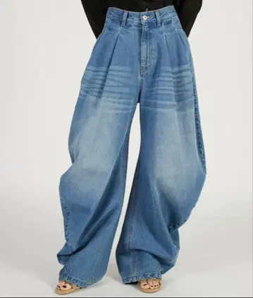 PRANK PROJECT 드레이프 데님 팬츠 36