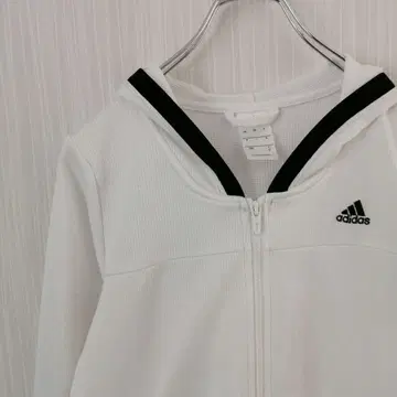 adidas 아디다스 후드티 풀 집업 화이트