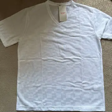 BEAMS HEART 화이트 V넥 T셔츠 XL