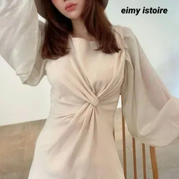 새상품급 EIMY ISTOIRE 트위스트 디테일 도킹 니트