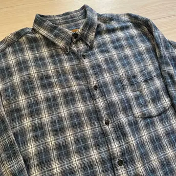 좋은 배색 90s 00s 세인트 존스베이 플란넬 체크 셔츠 옴브레