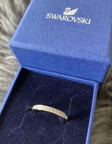 스와로브스키 #52 하프 이터니티 반지 실버