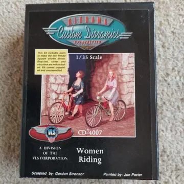커스텀 지오라믹사제 1/35 레진 키트 [자전거 타는 여성 2체]