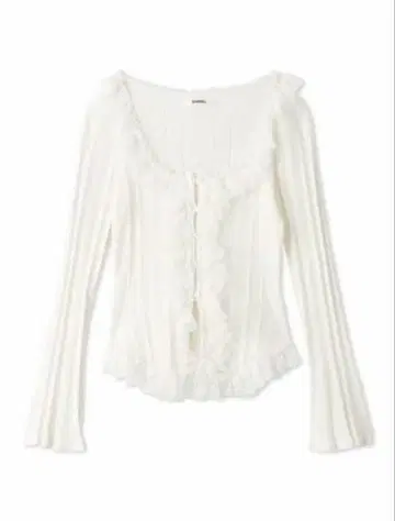 SNIDEL 스나이델 Sustainable 프릴 니트 풀오버 정품