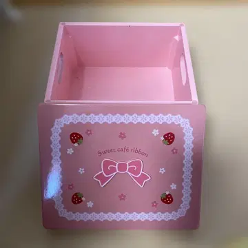 딸기 리본 수납 박스