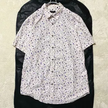 [새상품급] 폴스미스 꽃무늬 반팔 셔츠 핑크 XL