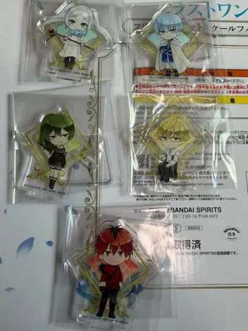 제일복권 장송의 프리렌 F상 큥캐릭터 아크릴 스탠드 5점 세트