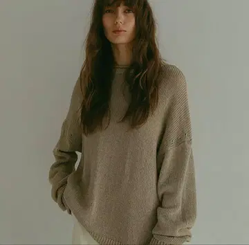 ETRE TOKYO 보틀넥 로우게이지 니트 풀오버