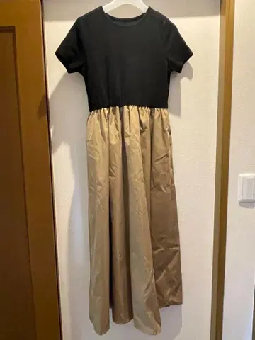 도킹 원피스 L 사이즈 베이지 성숙 캐주얼