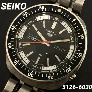 SEIKO 5 SPORTS 자동 손목시계 5126-6030