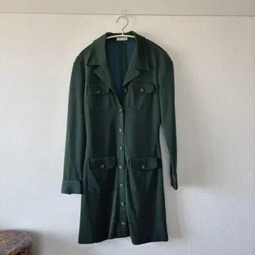 편광 니트 원피스