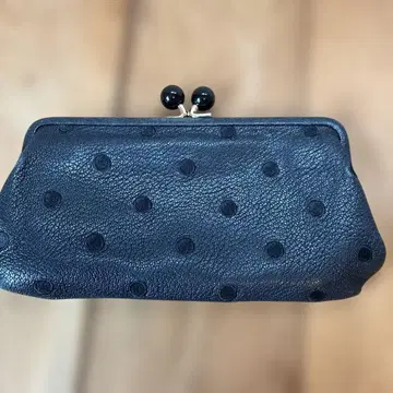 perche 페르케 아크릴 가마구치 장지갑 블랙