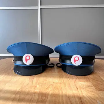 [컨디션 최상] 모자 코스프레 차장 기차 경찰관 경비원 완구 세트 2개