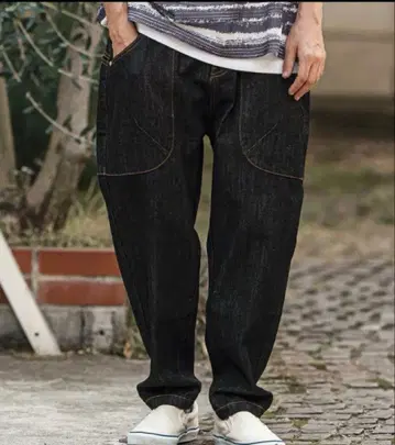 CAMBIO 카비오 벌룬 팬츠 데님 블랙