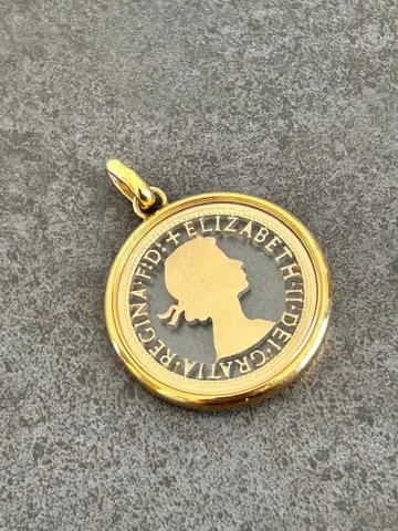 0405-42 유품 정리 펜던트 탑 코인 액세서리