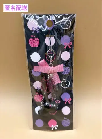 산리오 레트로 키티 마스코트 스트랩 블랙