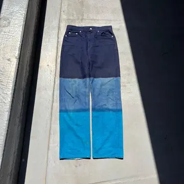 80s KANSAI MAN 그라데이션 데님 팬츠 스트레이트 청바지