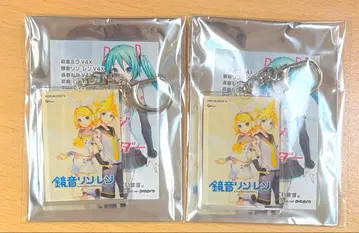 패키지 아크릴 키링 02 카가미네 린 카가미네 렌 유키 미쿠 스카이 타운