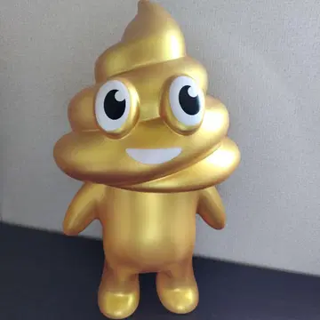 금전운 골드 똥 캐릭터 약 39cm 가로 23cm