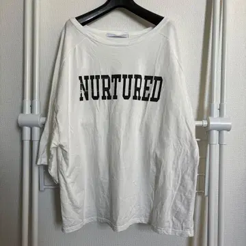 FRAMeWORK 5부 소매 로고T 화이트