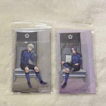 블루 록 이중 아크릴 스탠드 나기 세이시로 미카게 레오