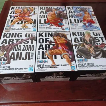 원피스 KING OF ARTIST 피규어 루피 조로 상디 6종