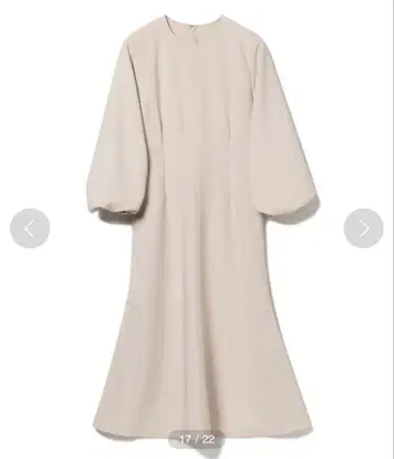 Demi-Luxe BEAMS / 더블 크로스 머메이드 원피스