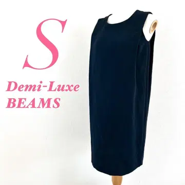 Demi-Luxe BEAMS 네이비 원피스 S 포멀 깔끔한