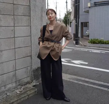 ETRE TOKYO 2WAY 실루엣 노카라 자켓