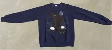 JAMMIN' 그래픽 프린트 맨투맨 네이비