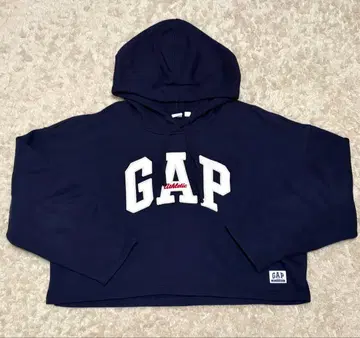 오버사이즈 배럴 슬리브 GAP 로고 후드티