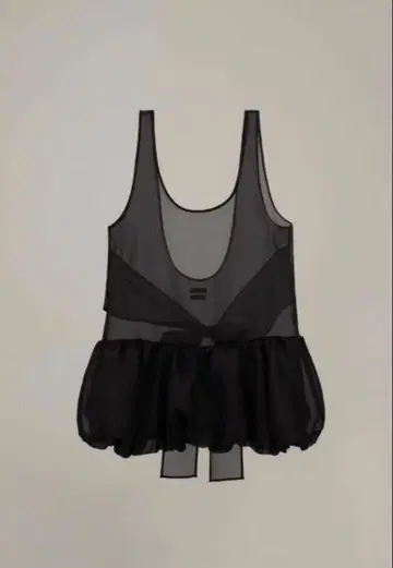 overdueflair 오간자 벌룬 미니 드레스