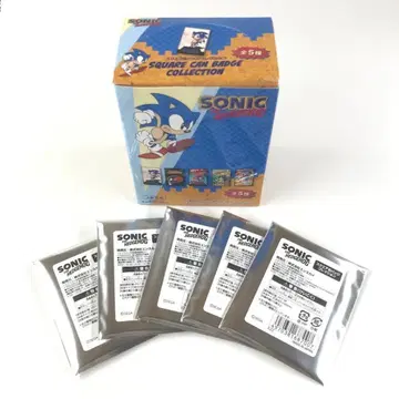 전 5종 소닉 더 헤지혹 스퀘어 캔뱃지 컬렉션 BOX