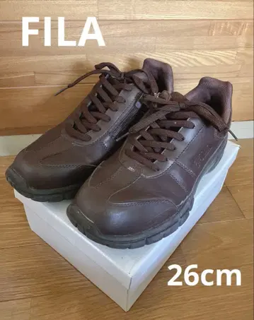 FILA 휠라 남성용 시니어 스니커즈 26cm 브라운 갈색 신발