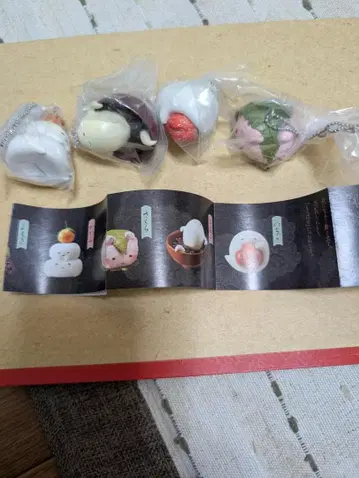 캡슐 토이 모찌바케 4종 세트