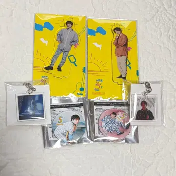 나카무라 슈고 5주년 기념 POPUP 아크릴 스탠드 캔뱃지 키링 세트